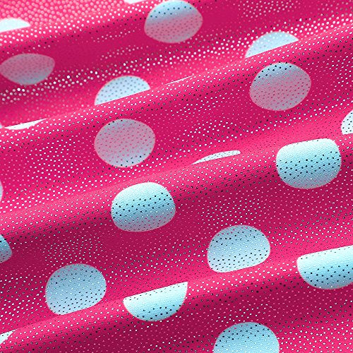 HOZIY Gymnastics Leotards for Girls Sparkly Biketard Mermaid Green Red Hot Pink Polka Dots