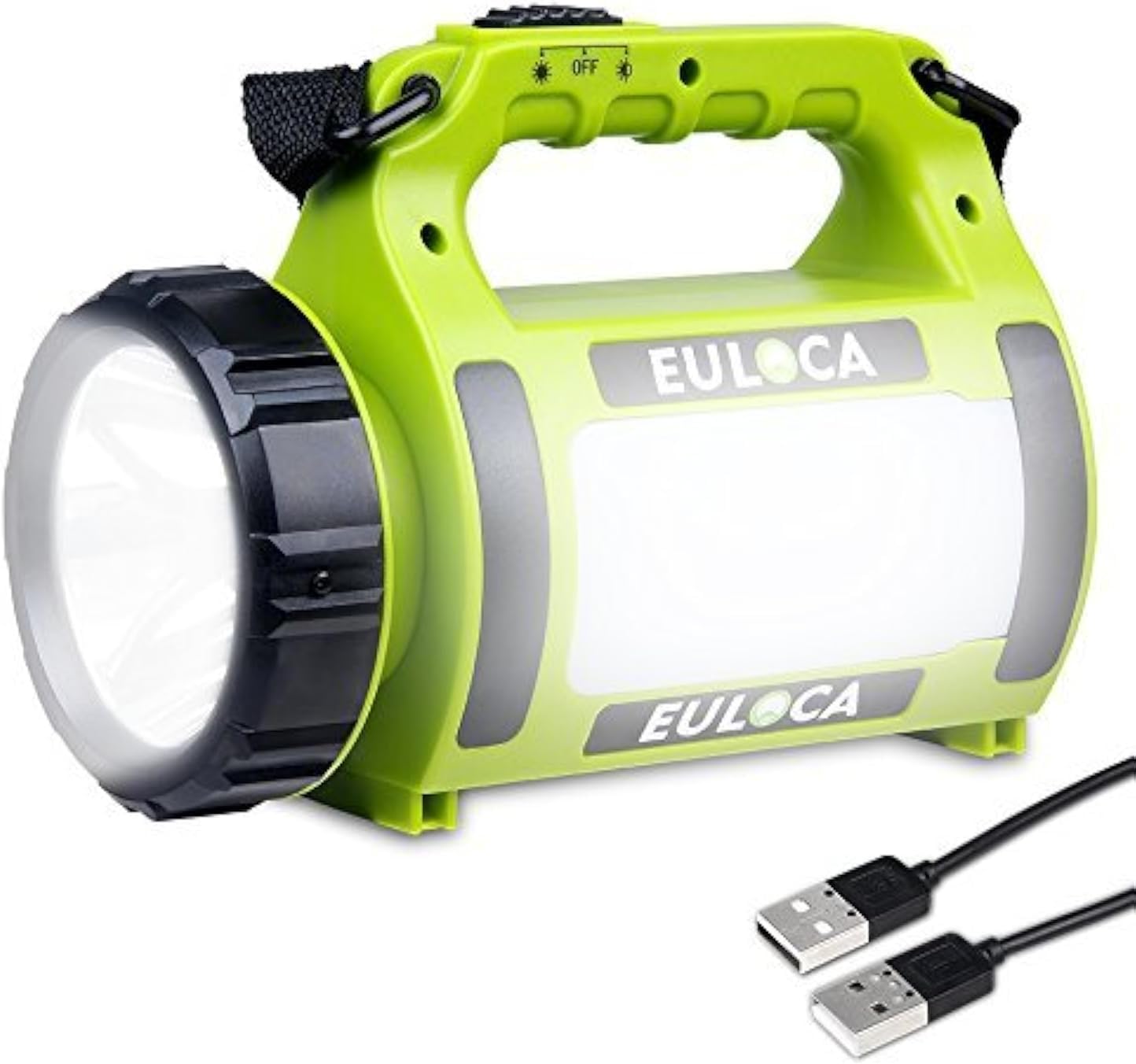 USB Rechargeable Portable Searchlight Torch Multi-Functional Camping Lantern, Waterproof LED Spotlight Searchlight