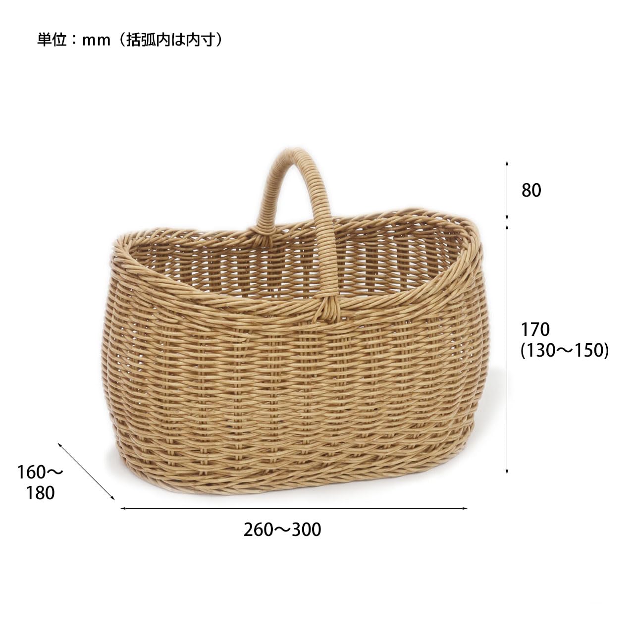 【コロ様限定】天然素材 バスケット4つセットB Amazon.co.jp: 水洗いができるナチュラルな バスケット Sサイズ 30×18