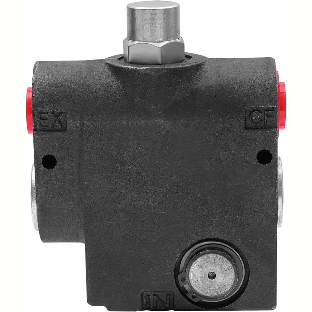 Gertrude Hydraulisches Durchflussregelventil, 3/4 Zoll NPT Anschluss 0-30 GPM Hydraulisch Einstellbar Richtungsabhängig Regelventil, 500-3000 PSI Druckbegrenzungsventil Für Traktorlader