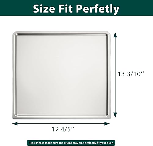 Miniatura 2 de SP101 Bandeja de migas Piezas de repuesto para Ninja Foodi Digital Air Fry Horno Bandeja de migas 304 Acero inoxidable SP100 SP080 FT102CO SP101C