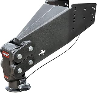 GEN-Y Hitch Fifth Wheel to Gooseneck SnapLatch Coupler - 1,500 LBS - 4,500 LBS Pin Weight Range - 30K LBS Towing Capacity - Compatable with 2 5/16" Gooseneck Ball - Silver