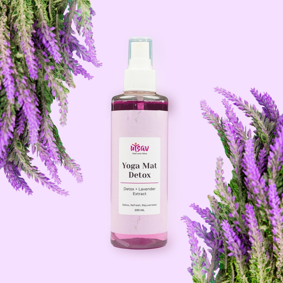 Utsav Yoga Mat Cleaner Detox Spray Fresh Lavender Fragrance 200ml | Multipurpose Disinfectant Sanitizer Cleaner for all Yoga & Workout Mats & Equipments | Essential Oils | No Residue (B0CZDYDMKM) Amazon Price History, Amazon Price Tracker