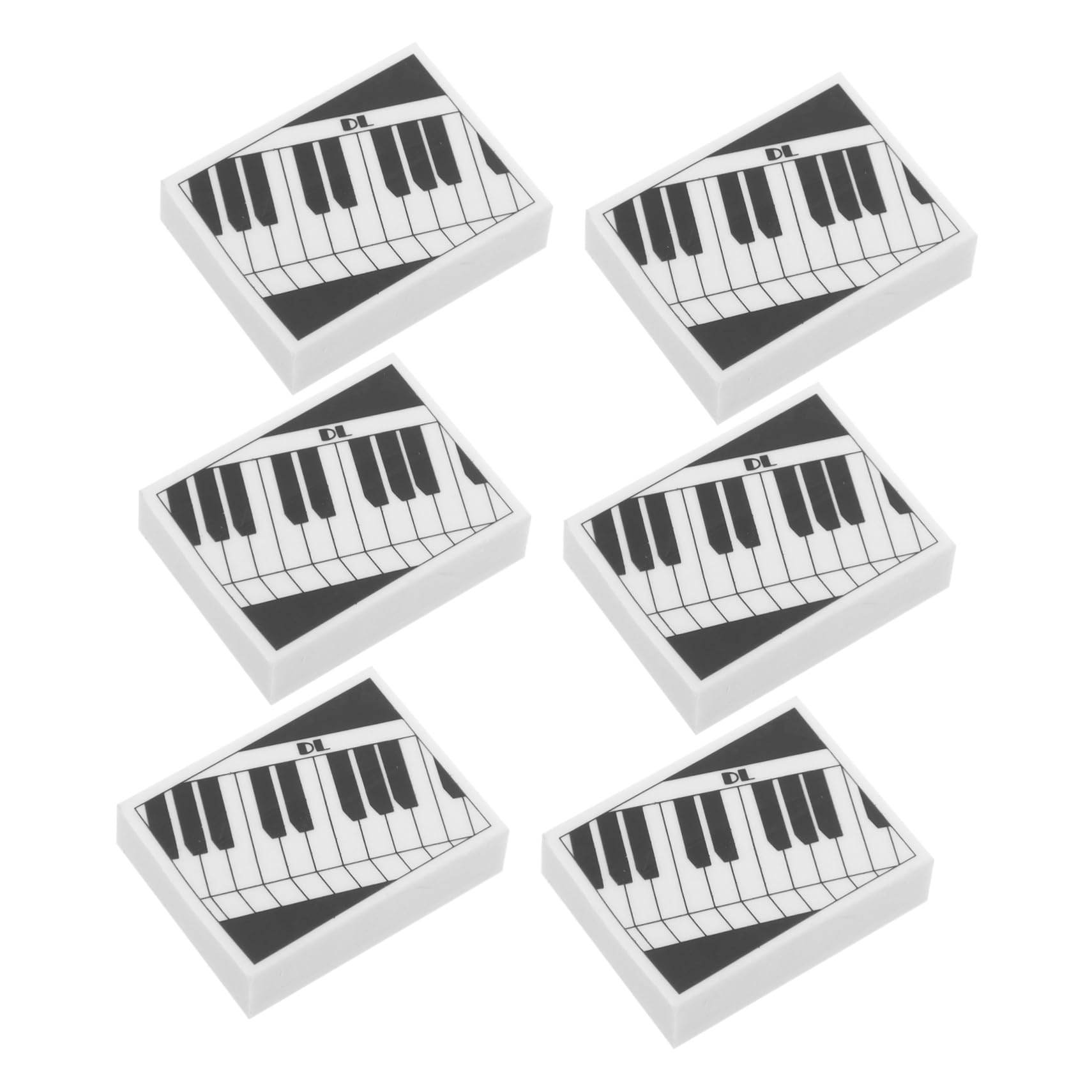 Gadpiparty 6 Pack White Board Erasers Gradient Erasers for Drawing Pencil Painting School Stationery for Art Students