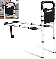 Vista 1 de Bed Rails for Elderly Adults Safety - ASTM Approved Adjustable Bed Cane Supports 350LBS with Non-Slip Grip & Storage Pocket, Stable Bed Assist Rails