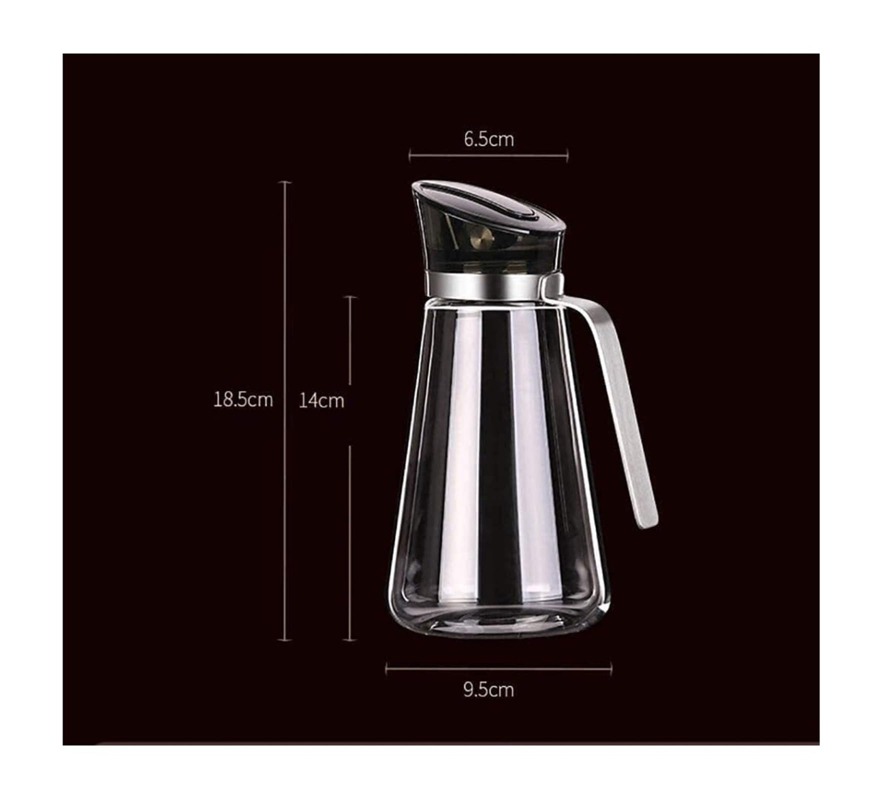 Dosificador de Aceite y Vinagre Dispensador de aceite y vinagre, aceite Bot, botella de vidrio con tapa automática, contenedor de condimentos a prueba de fugas con tapa y tapón automáticos cocinando