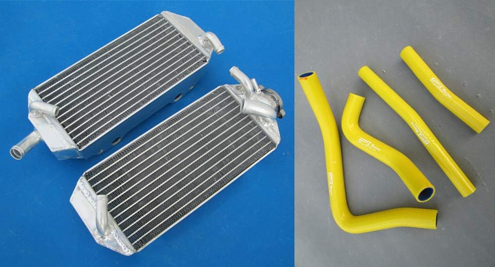 Aluminum radiator & hose for Suzuki RM250 RM 250 1996-2000 96 97 98 99 00 (YELLOW)