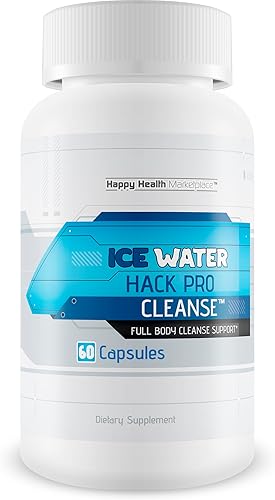 Ice Water Hack Pro Cleanse - Fórmula mejorada Truco de agua helada - Píldoras de limpieza intestinal delgadas - Limpieza de cuerpo completo - Tomar