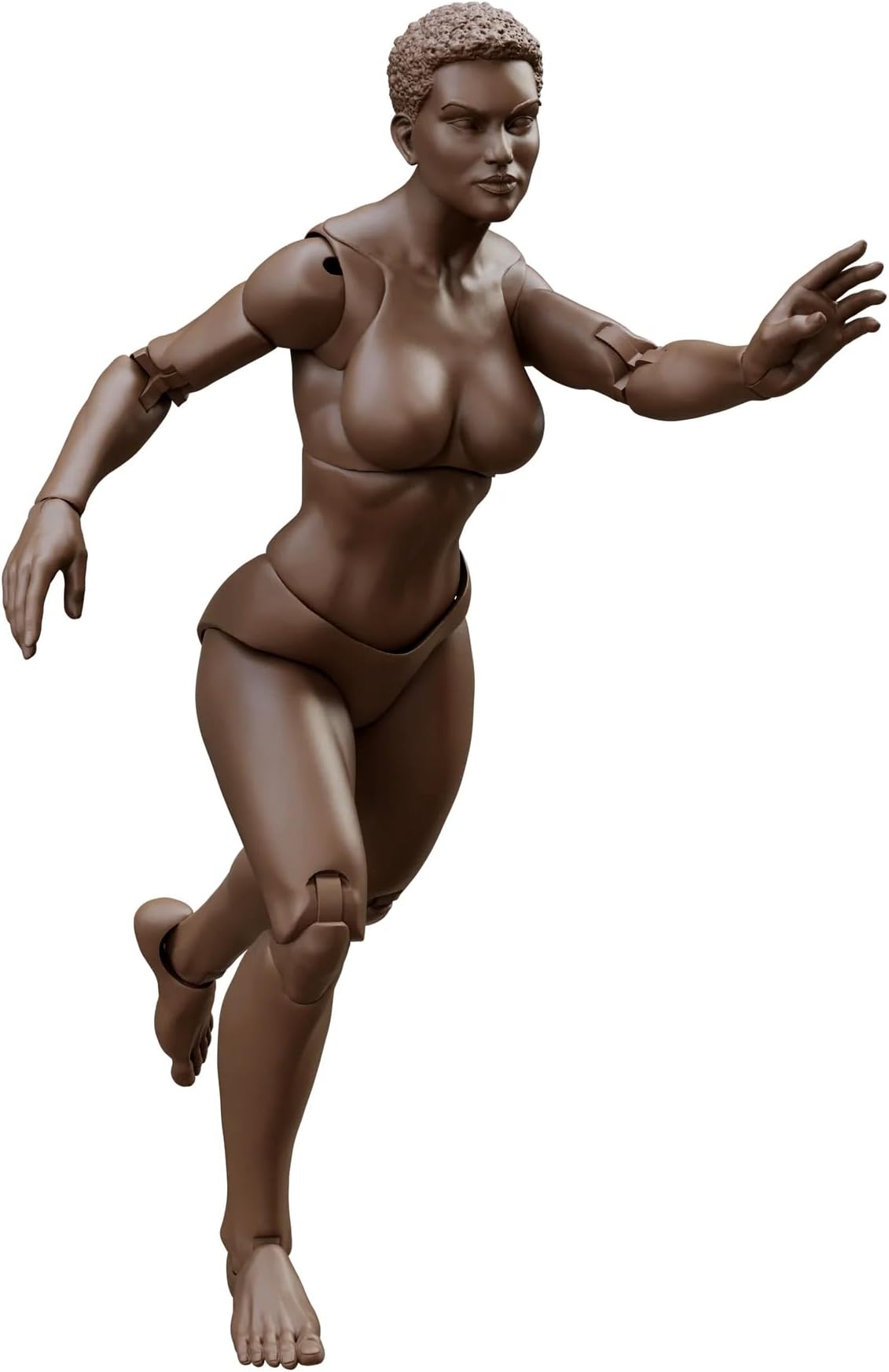 Boss Fight Studio Epic H.A.C.K.S. Blanks Action Figures – Highly Articulated Collectible 1:12 Scale Figurine with Alternate Parts for Customization and Display Stand – Coffee, Female