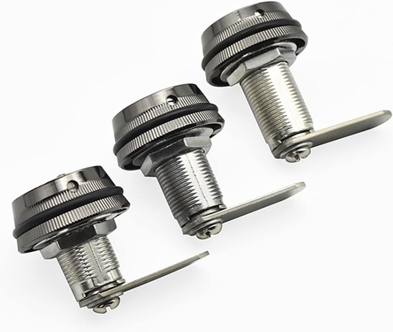 3 Digit Security Password Keyless Drawer Cam Lock Combination Coded Door Cabinet Home Hardware Zinc Alloy Mail Box 1Pcs(Black 20mm)