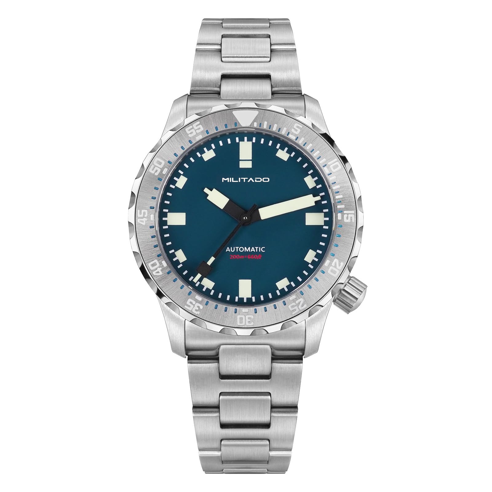 TACTICAL FROG Militado ML 20 Reloj de buceo para hombre, PT5000, movimiento automático, cristal de zafiro BGW9, indicador luminoso, bisel giratorio unilateral, resistente al agua 200 m