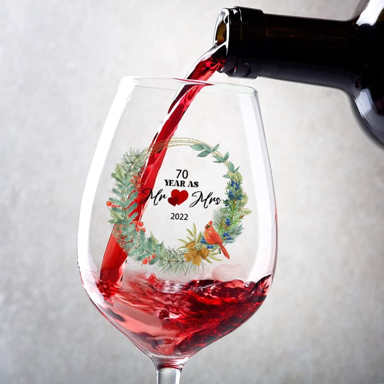 Verres à vin en cristal incassable pour éviter les rayures lors de votre anniversaire
