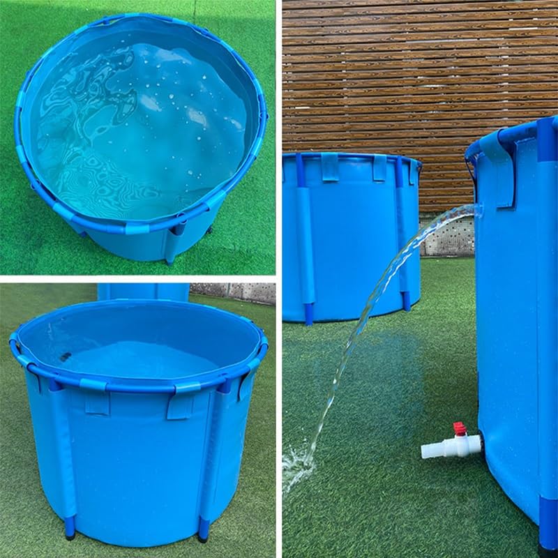 Réservoir d'eau circulaire hors sol en PVC pour l'irrigation du jardin