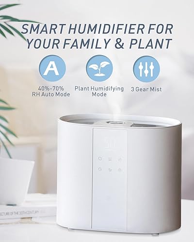 Miniatura 6 de Humidificadores de 5.5L para dormitorio, habitación grande, difusor de aceite esencial para el hogar, llenado superior de niebla fría para bebés y