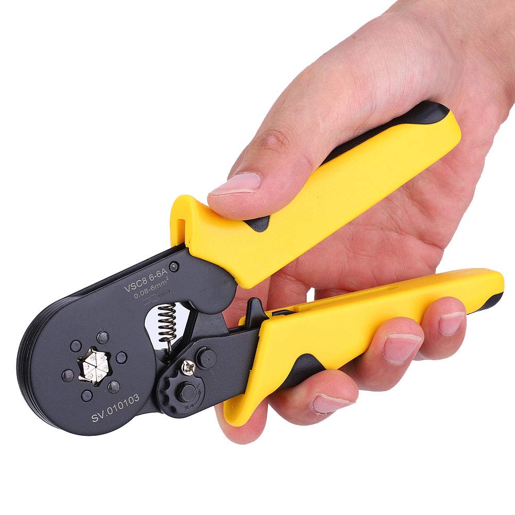 Szczypce do zaciskania Stal węglowa Precyzyjne narzędzie ręczne do izolowanych, nieizolowanych końcówek Ergonomiczny uchwyt Trwały 0,08 6 mm AWG26 10
