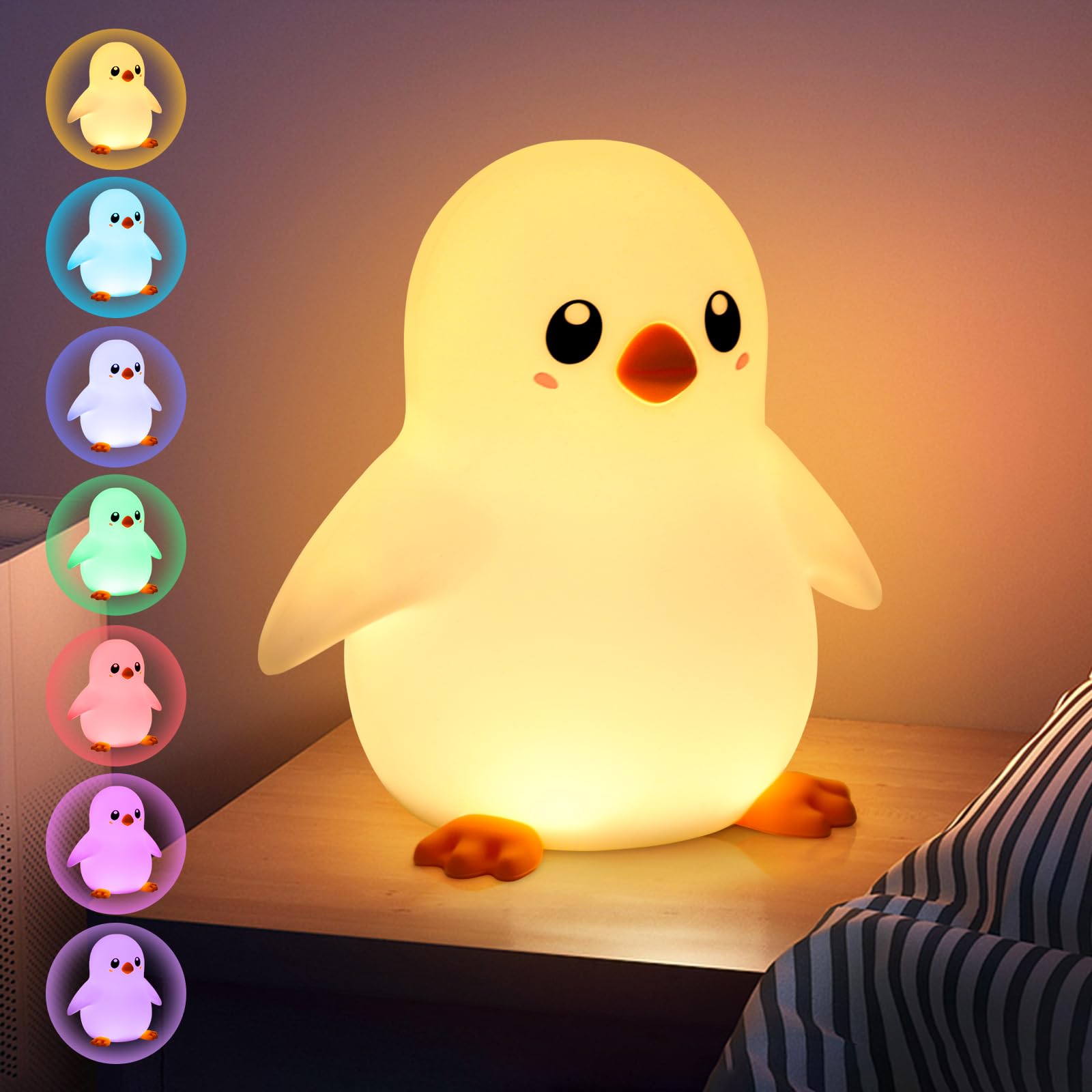 Veilleuse En Silicone Rechargeable Pour Enfants