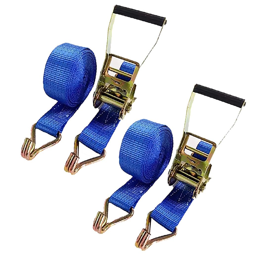 2 Set Di Cinghie A Cricchetto Resistenti, Cinghia A Cricchetto Cinghia Di Ancoraggio Regolabile, Cinghia Con Gancio Per Rimorchio Camion,capacità Di Carico(L 16m/630in)