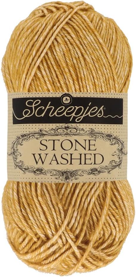 Scheepjes - Scheepjes Stone Washed 809 Yellow Jasper Yarn - 10x50g