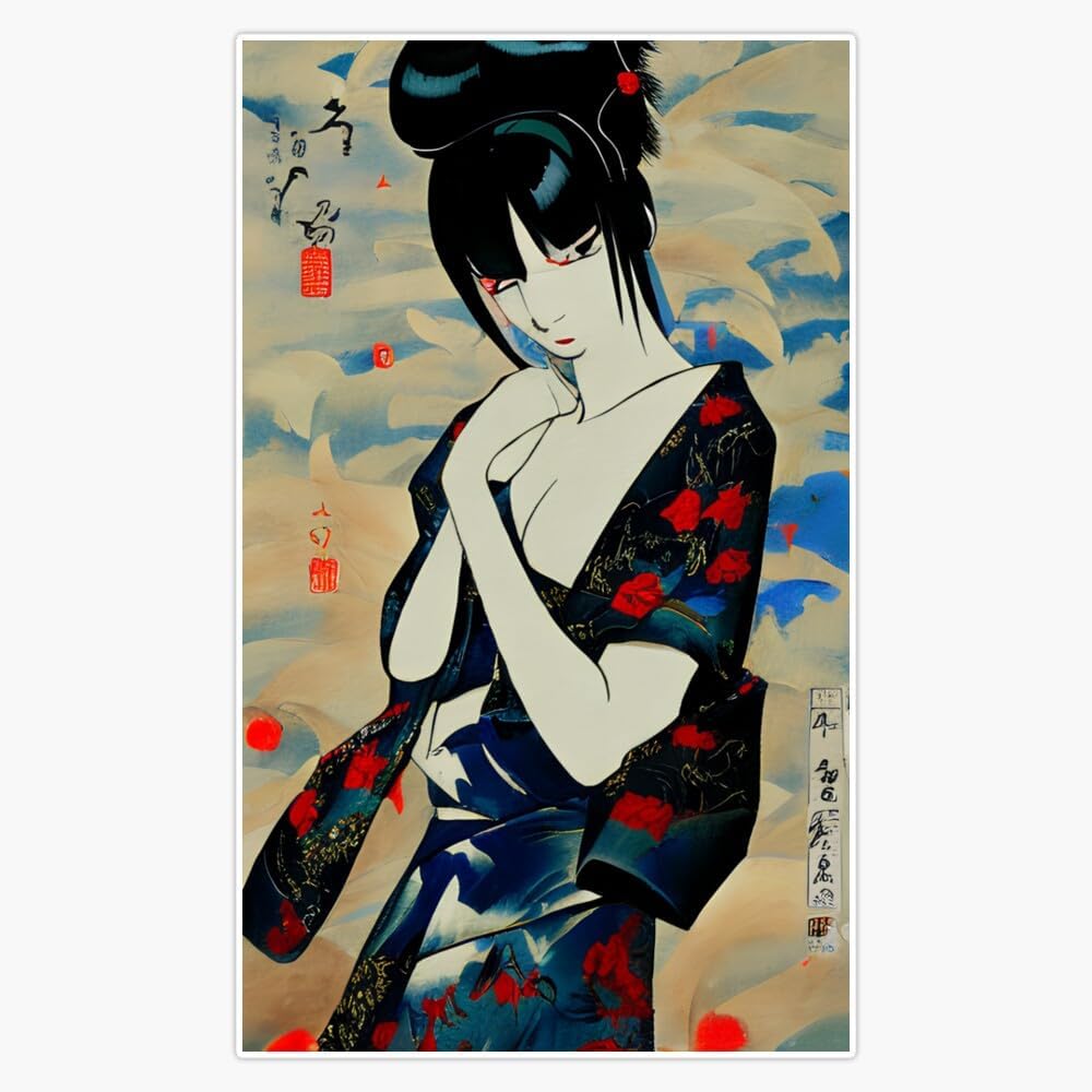 Samurai Champloo Vinyl Sticker Decal - Waterproof 5" Disc Design For Cars, Laptops, Windows & More