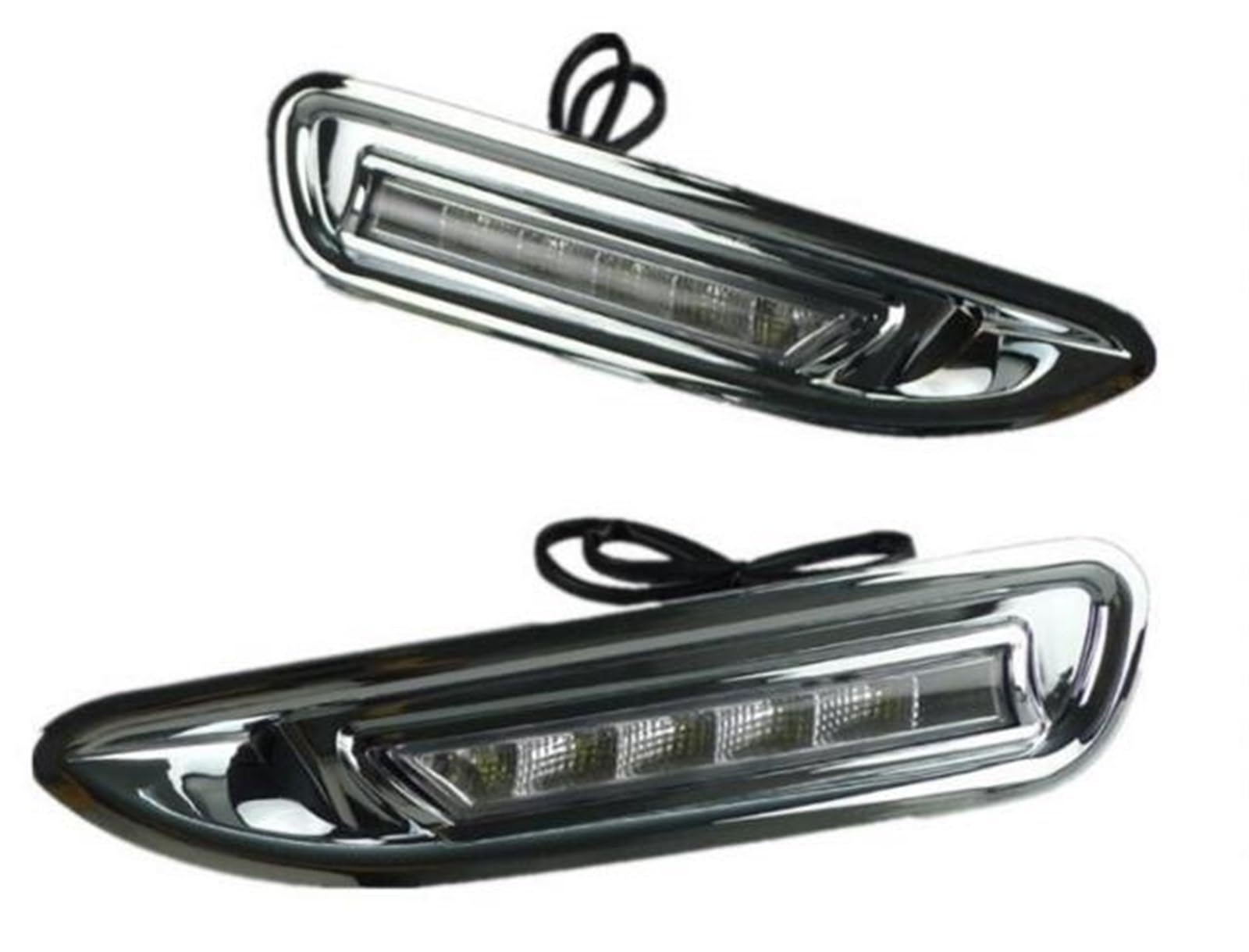 DRL 12V LED Car ABS DC Luce Di Marcia Diurna Luce Diurna Con Copertura ABS Cromata Per Mazda 6 2008 2009 2010 Lampada Faro Auto