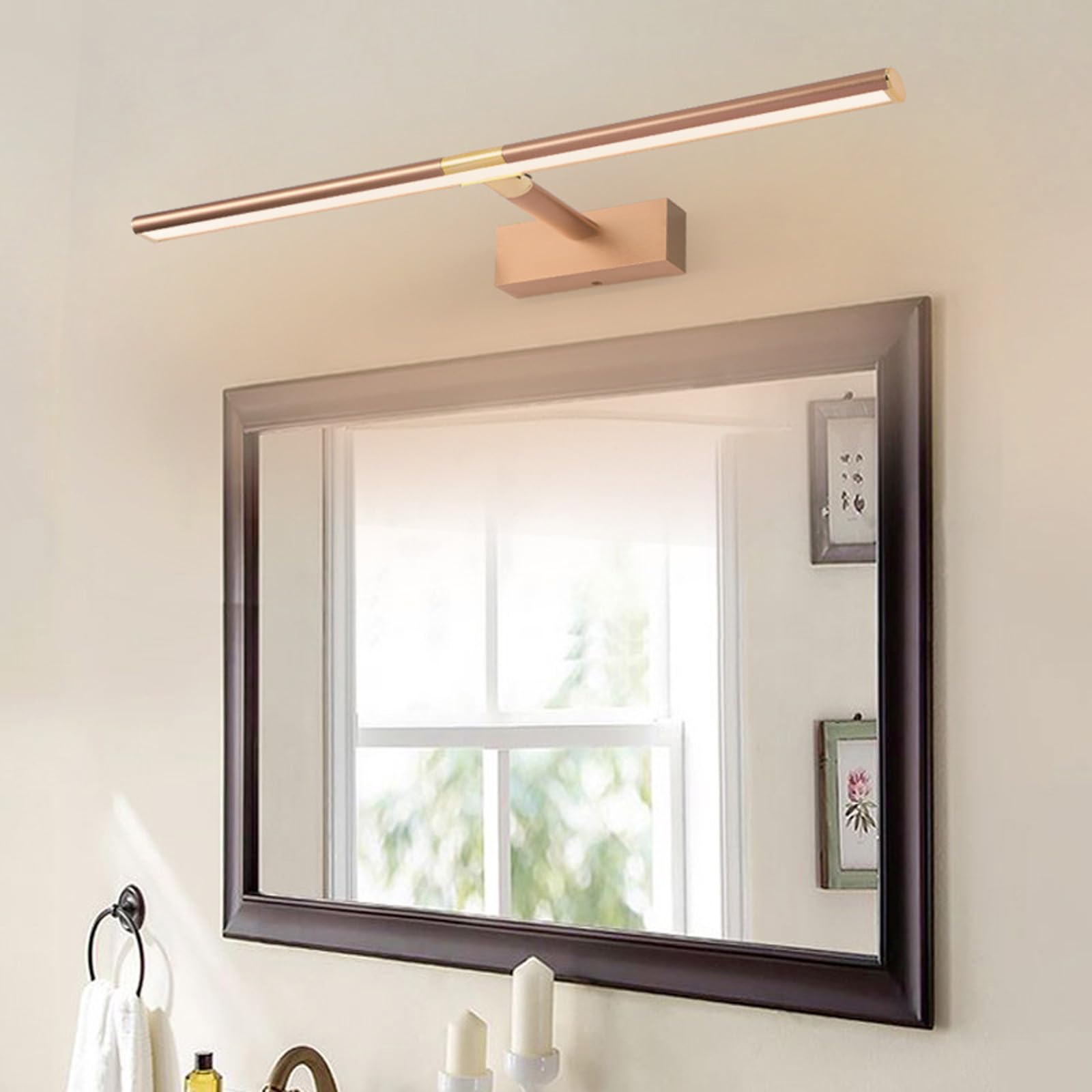 Iluminación de Larga Líneas LED Baño Espejo Impermeable de Aluminio 8