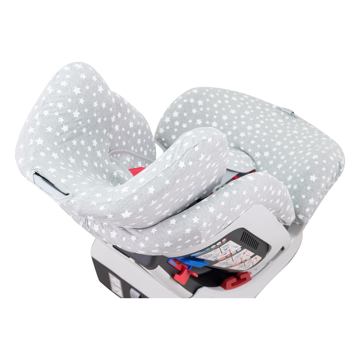 JYOKO KIDS Rivestimento Seggiolino auto compatibile con Chicco Seat Up 0 1 2 e YOUniverse (White Star)