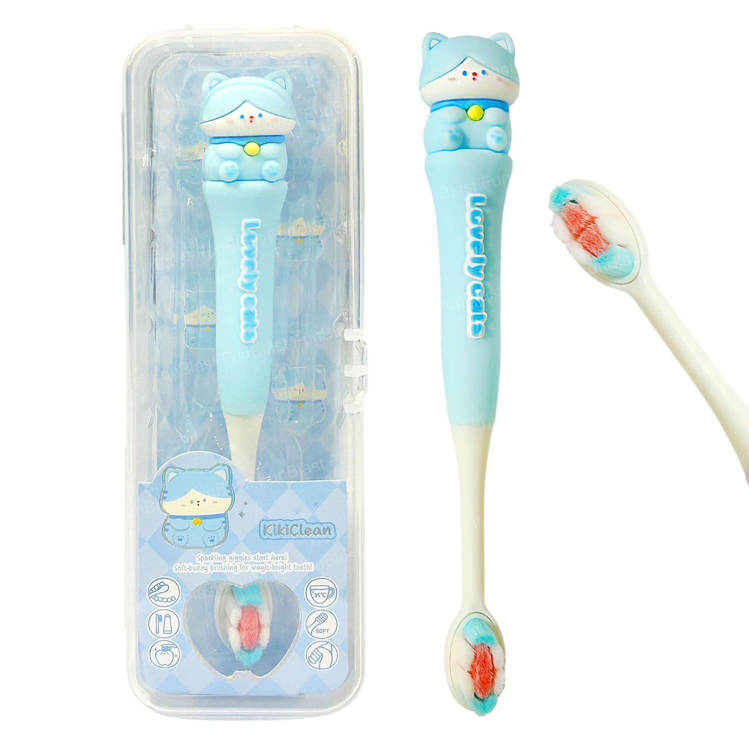 kmcho child tooth brush set, baby brush for 1-2 years soft with gentle bristles, kids brushes 2-5 years for growing smiles, kids toothbrush 3-5 years ergonomic handle for easy grip
