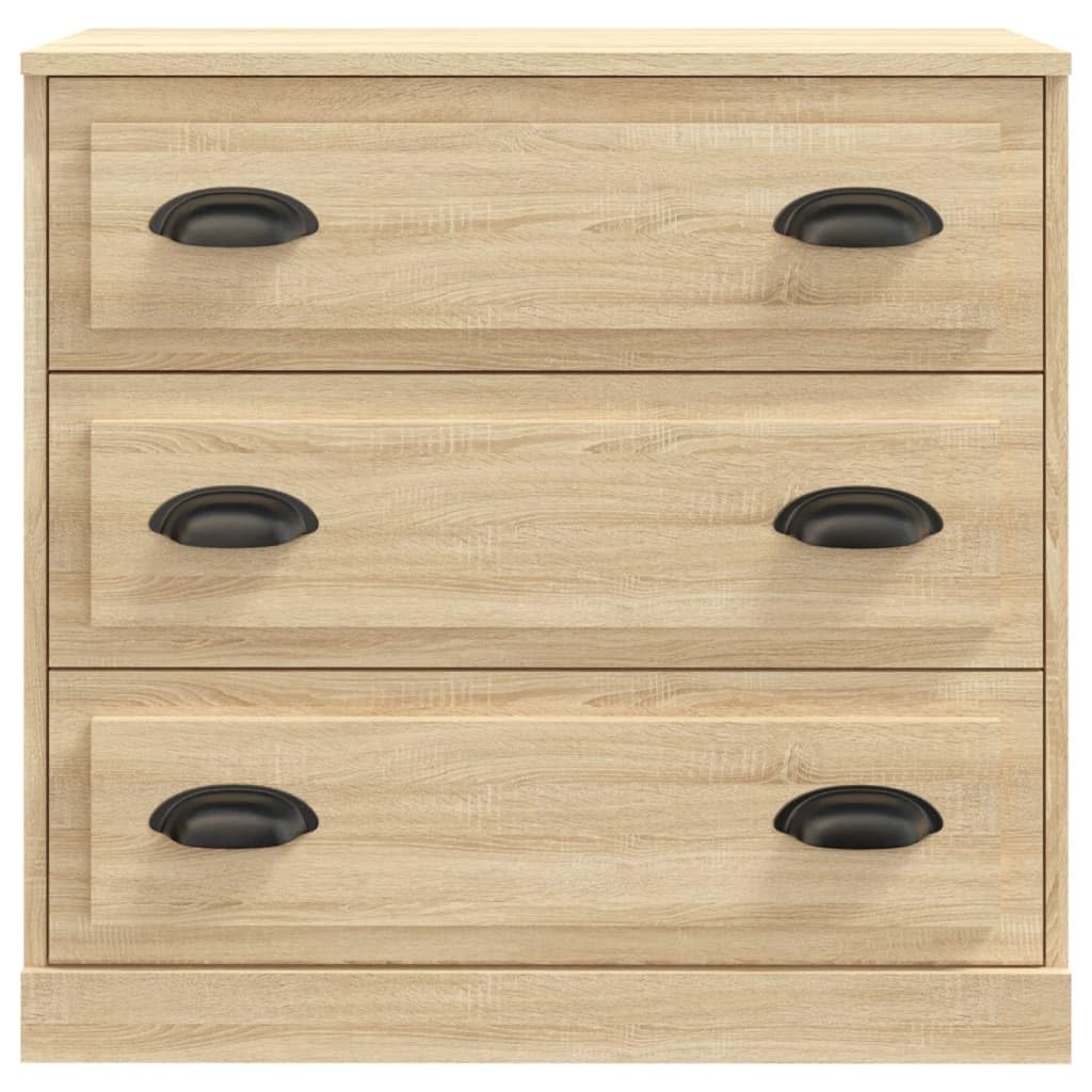 Kredensy 2 szt. dąb Sonoma materiał drewnopochodny, 70 x 35,5 x 67,5 cm, trwała szafka do przechowywania do salonu, jadalni, biura, odporna na wilgoć, klasyczne przechowywanie