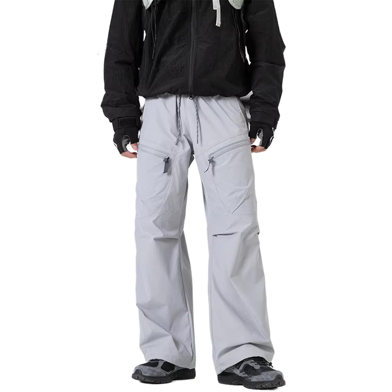 Pantalones de Carga Deportivos Impermeables para Hombre, Pantalones Unisex Holgados Casuales callejeros