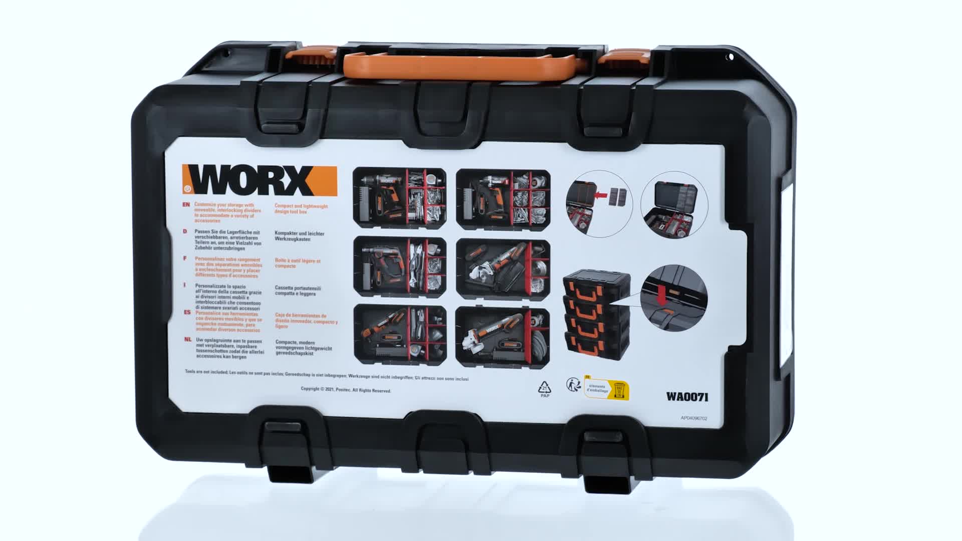 WORX WA0071 Carry Case Tool Organiser Storage - Amazon.com