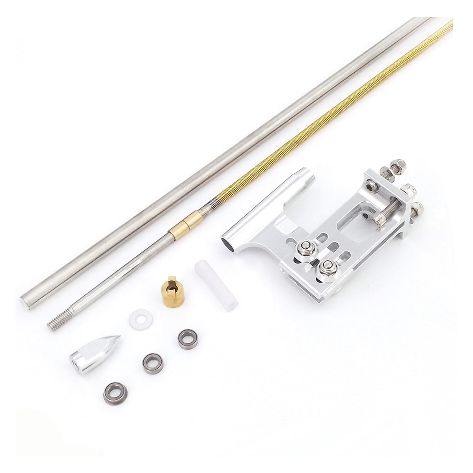 Zdalnie sterowana łódka RC elastyczny wał napędowy 4mm łożysko prawy lewy wał Strut Stinger wspornik 400mm dla zdalnie sterowana łódź motorowa MONO owalny VEE hydroplan(1set Left Hand)