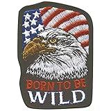 Photo Gallery applicazione con toppe in gomma - born to be wild - taglia 8-11 cm (04341) bike trike chopper giacca gilet Photo Gallery applicazione con toppe in gomma - born to be wild - taglia 8-11 cm (04341) bike trike chopper giacca gilet
