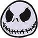 Iron on Sew on Patch ricamato applicazione Toppe, motivo: Jack Skeleton Cult film Nightmare before Christmas