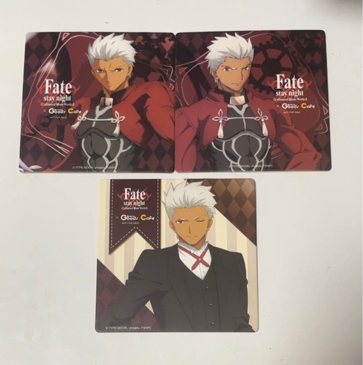 Fate エミヤ アーチャー 原画展　カフェ　缶バッジ　コースター Amazon.co.jp: Fate アーチャー エミヤ 海外限定コースター fgo