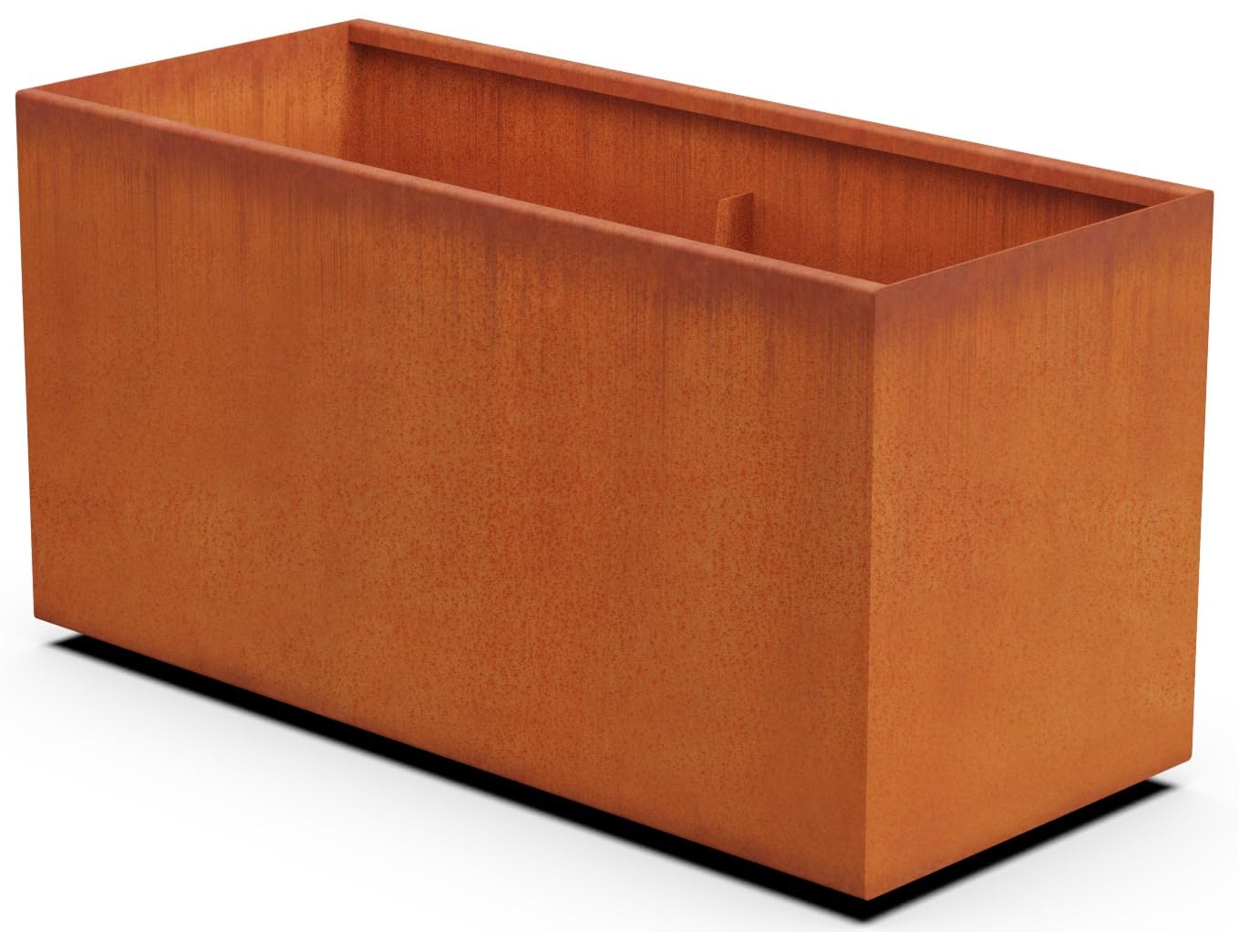 Buy Corten Steel er Rectangle Rustic Metal Garden Box, 46" Length 20" Width 24" Height, Heavy