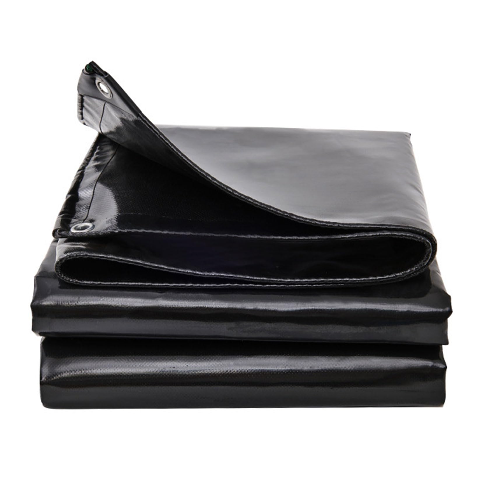 yurstcggh Tarpaulin,Waterproof Heavy Duty Tarp Sheet Cover,Pvc Large Tarpaulin,Rainproof Tarp UV,Tear Resistant,for Outdoor Camping Garden Furniture & Ground Use 2×7m Black