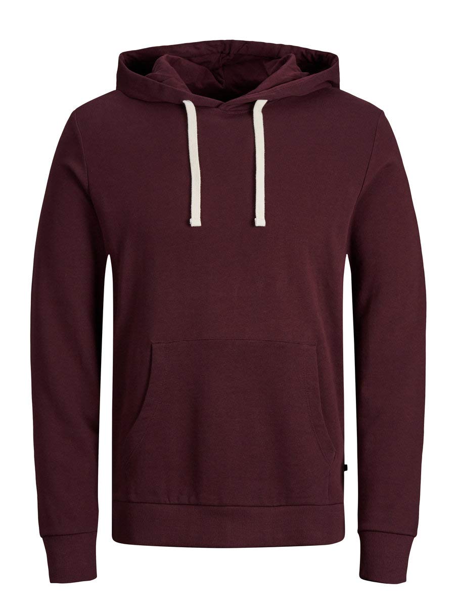 JACK & JONES Herren Jjeholmen Sweat Hood Noos Hoodie, Rot (Port Royale Fit:Reg Fit), Small