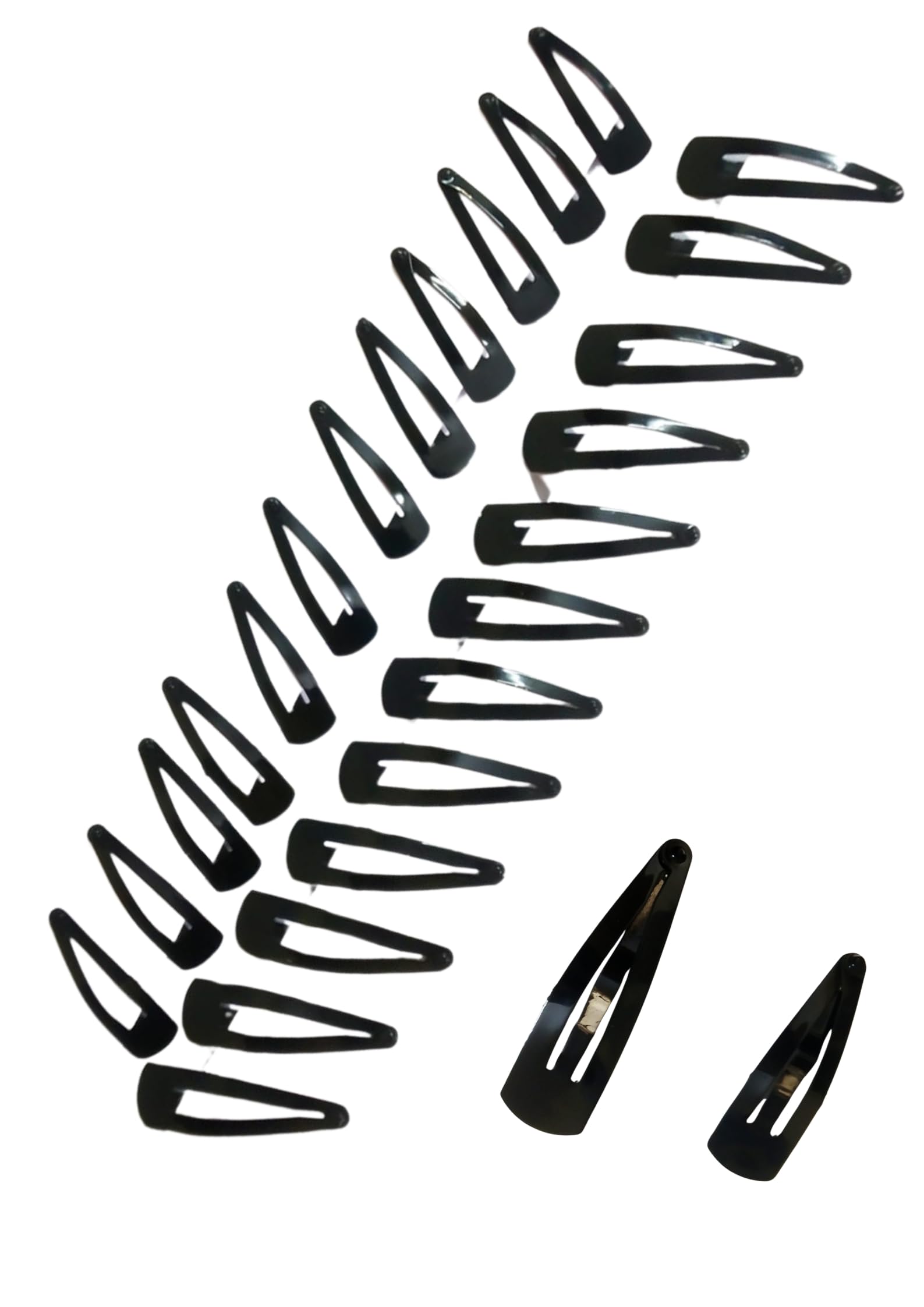Nishis® - (Pack of 24) Combo Tic Tac Hair Clips of Regular And Small Size, Black Glossy Metal Tik Tak Hair Accessories For Women, Tick Tack For Girls For Stylish Look (B0BVMDRYP4) Amazon Price History, Amazon Price Tracker