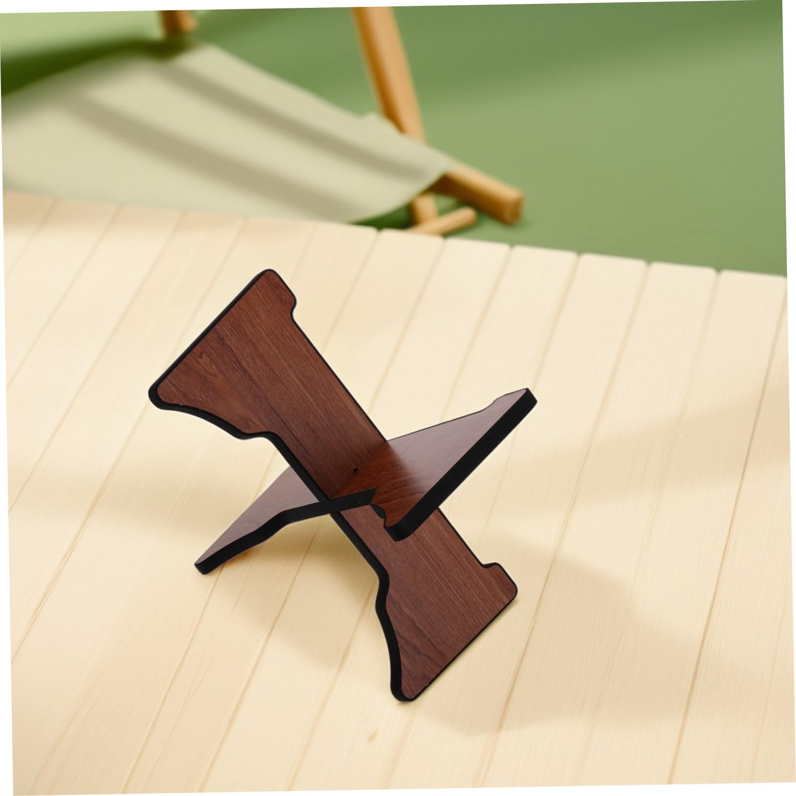 FRCOLOR Schlagzeugständer aus Holz Handpan-trommelhalter Robustes Design für Trommeln zum Spielen und Präsentieren Stabiler Stand