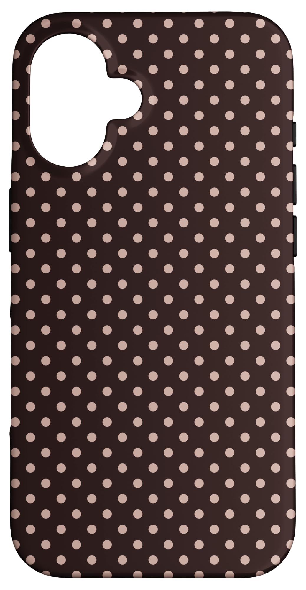 Classic Polka dots Pattern, Brown, Boho Polka Dot Case Case for iPhone 16