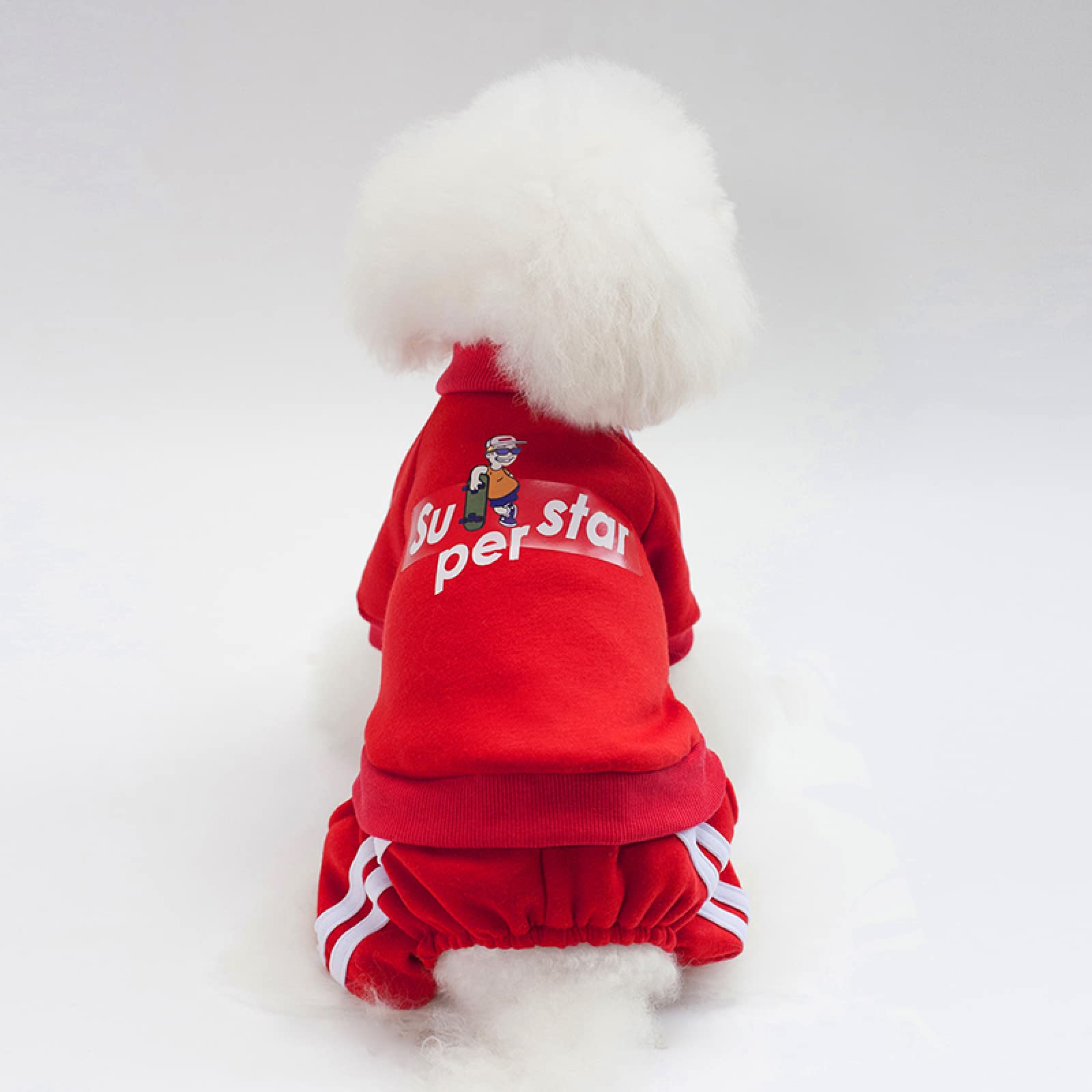 Pull d'hiver classique pour petit chien vêtement chaud en velours