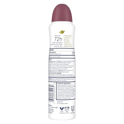 Image of Dove Advanced Care Antiperspirant Deodorant Dry Spray Revive for helping your skin barrier repair after shaving With Pro Ceramide Technology to boost ceramide levels in your skin 3.8 oz
