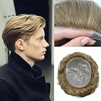 Vista 28 de Toupee - Sistema de reemplazo de piezas de cabello humano real, piel ultrafina, para hombres, cabello indetectable, línea capilar natural