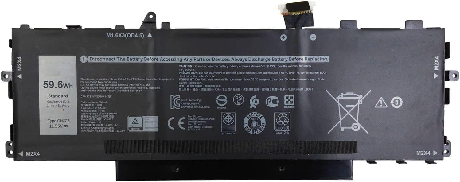 GHJC5 3VV58 0JJ4XT Laptop Battery Replacement for Dell Latitude 9420 9430 Series (11.55V 59.6Wh)-ShortLine