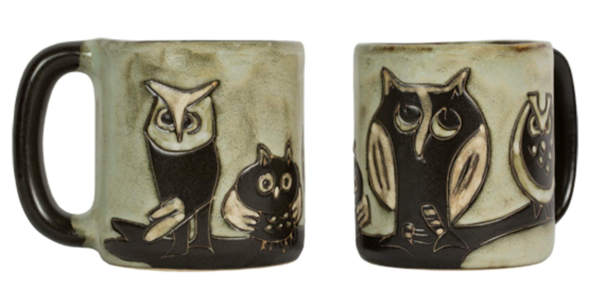 Mara Stoneware Mug - Owls Bird - 16 oz