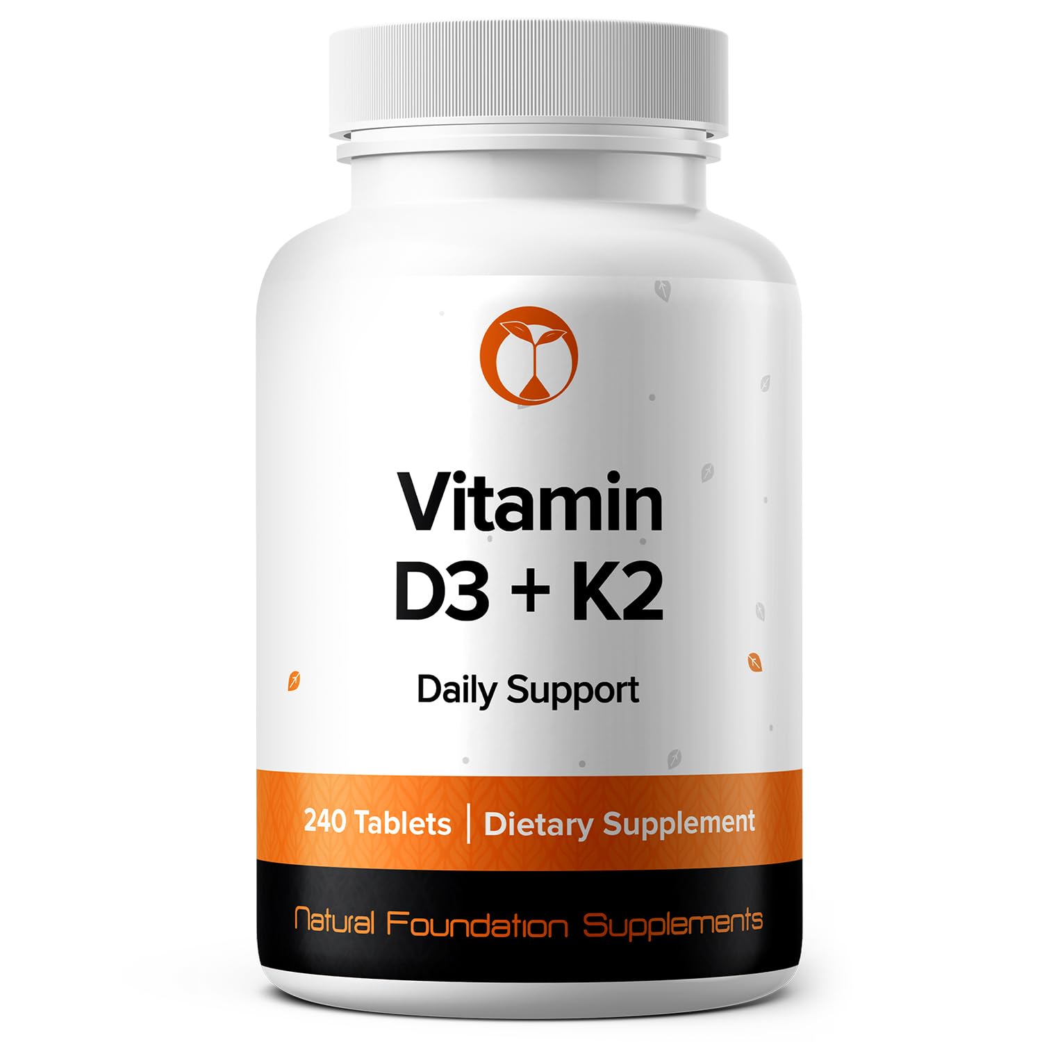 Vitamin D3 K2 D3 4000IU K2 100mcg MK7 240 Vegetarian Tablets D3 K2 Supplement Non-GMO 240 Vitamin D3