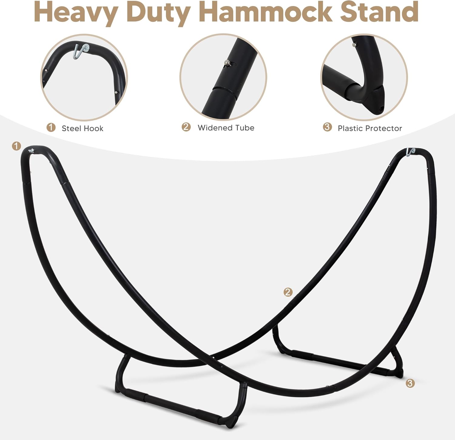 Heavy Duty Hammock Stand Components