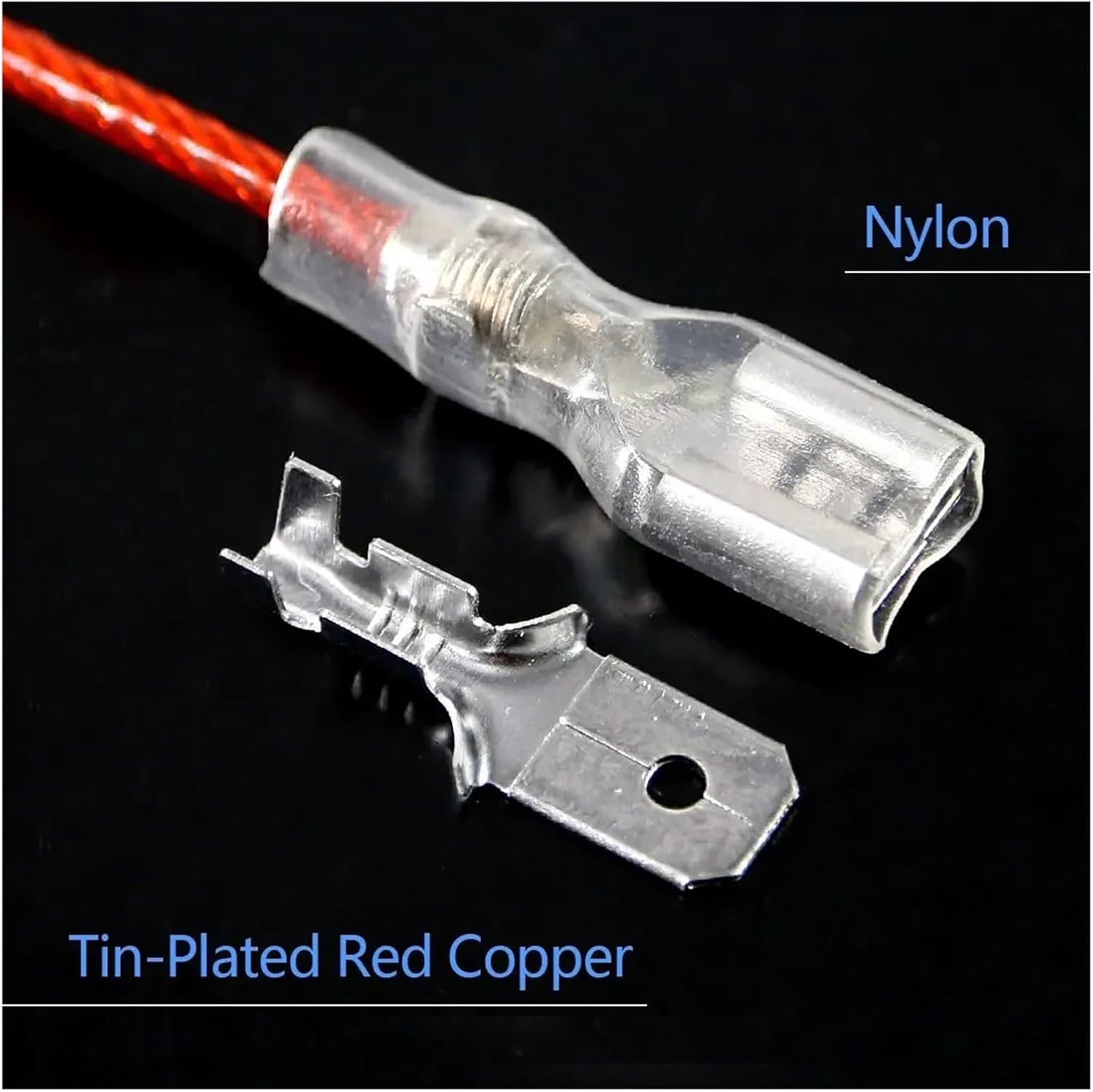 450PCS 2.8/4.8/6.3mm Crimp Terminals Insulated Seal Electrical Wire Connectors Spade Female Male Crimp Connector Assortment Kit VUQLDHAYZ