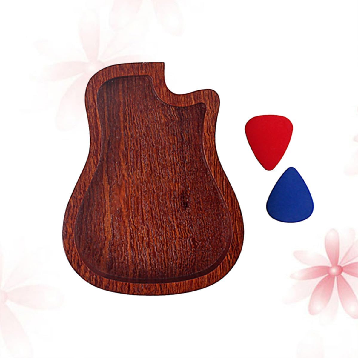 2 Holder R196 Storage 2pcs with Wooden Box Picks Guitar Plectrum image 2
