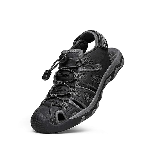DREAM PAIRS Boys Girls Summer Outdoor Athletic Sport Sandals Walking Hiking Hook and Loop Adjustable Multicolor for Toddler/Little/Big Kids